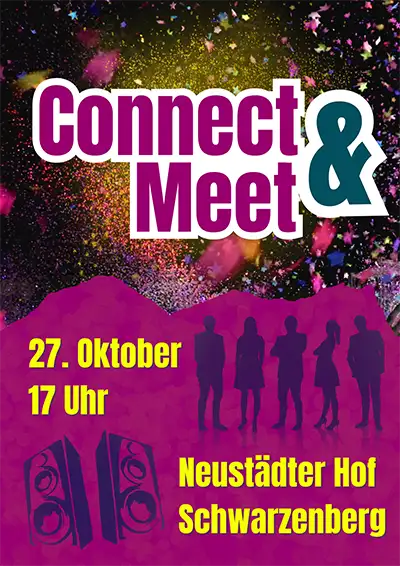 Connect & Meet Wirtschafts- und Gewerbeverein Schwarzenberg - 27. Oktober 17 Uhr Neustädter Hof Schwarzenberg
