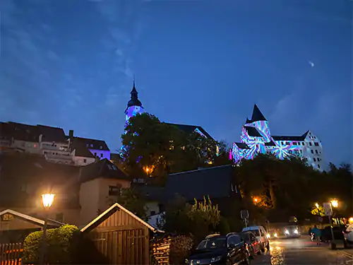 Nacht der Lichter 2023 Schloss Kirche von Hammerplatz